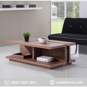 Meja Tamu Jensen Jati Modern